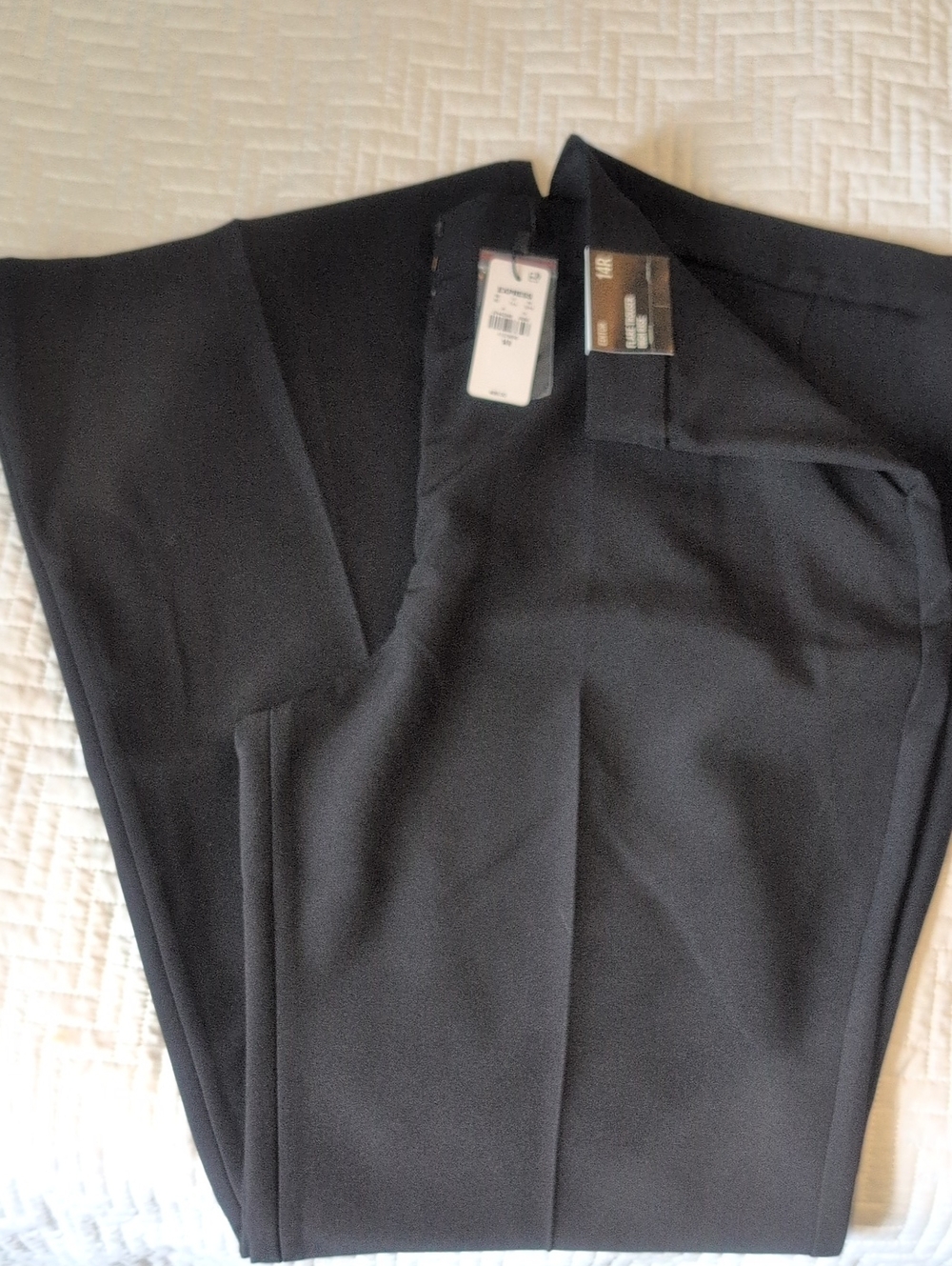 Express Men's Black Dress Pants - Modern Straight